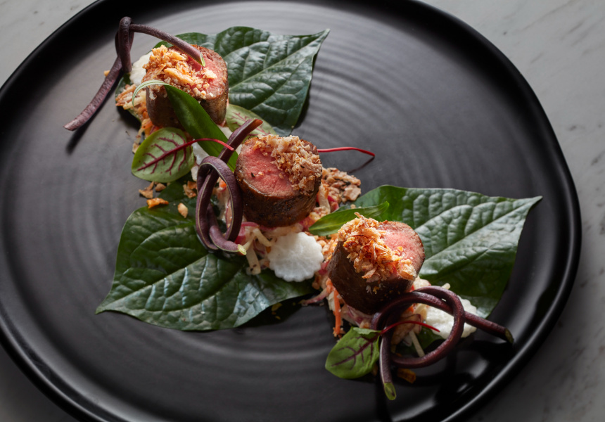 Dishes from the menu at Silky Oaks Lodge restaurant